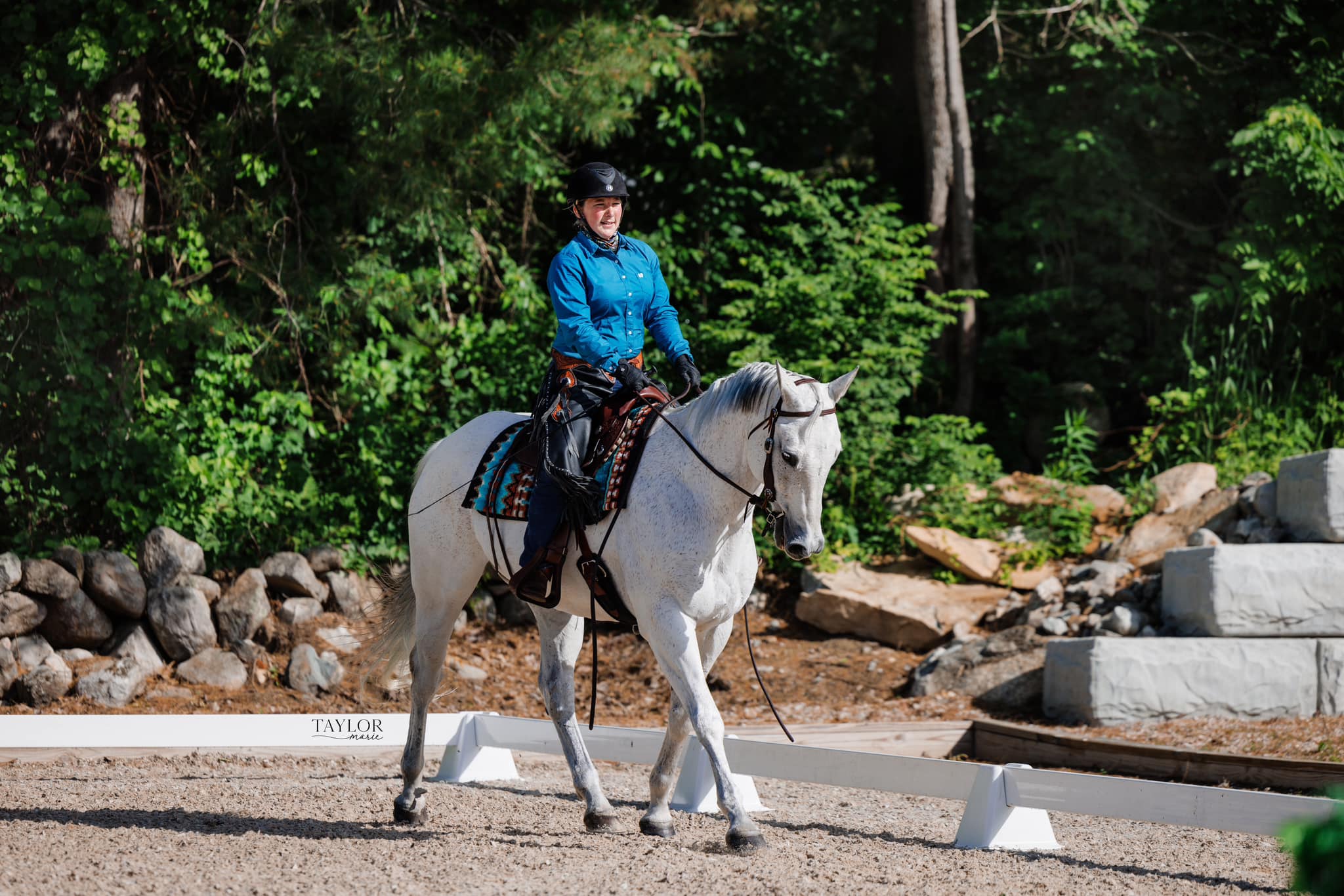 NEWE member Keaghan Pike and "Hank", Level 2 dressage at Equanimity Farm licensed show. 