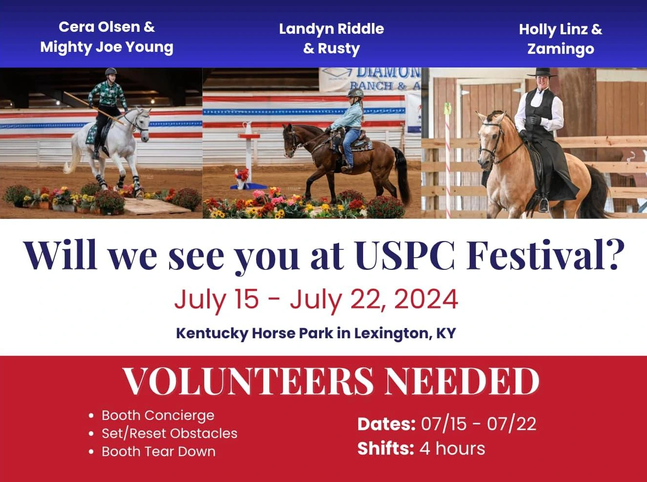 US Pony Club Festival 2024 Flyer